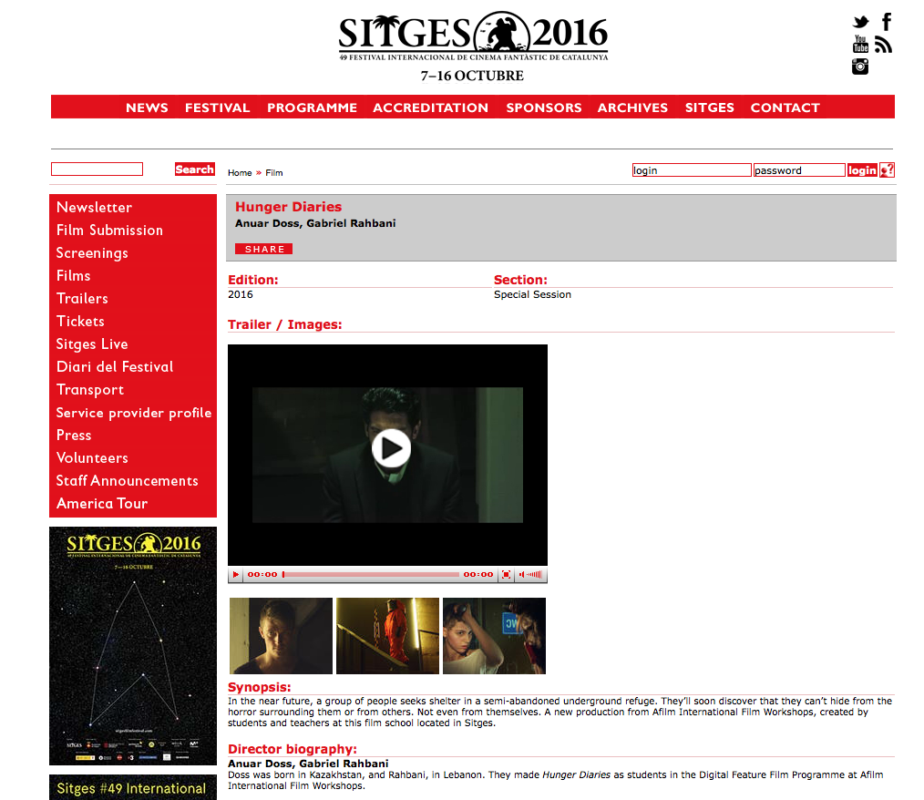 Afilm Sitges Film Festival