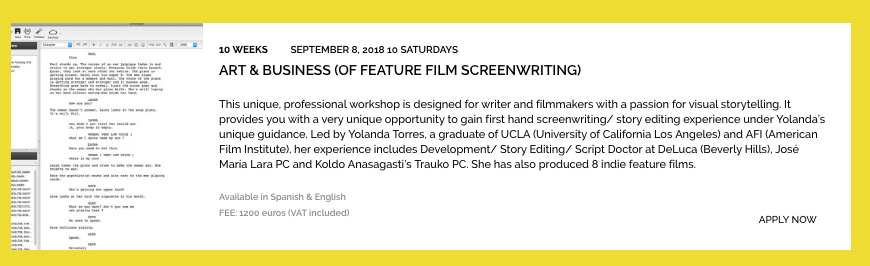 Afilm Summer Film Workshops Screenwriting